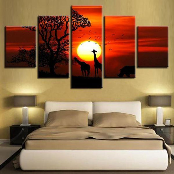 Giraffe Wall Art Decor