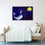 Girl Standing On A Whale Canvas Wall Art Bedroom