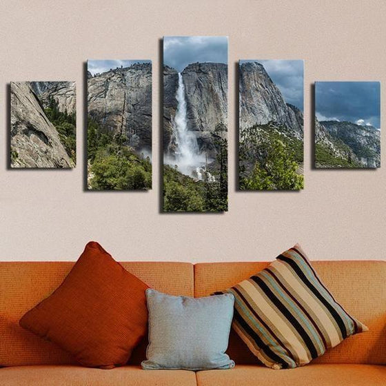 Glass Waterfall Wall Art Canvases
