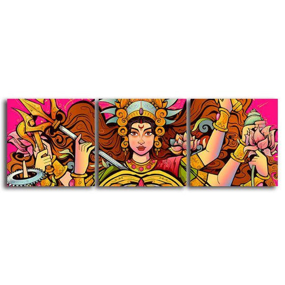 Goddess Durga Canvas Wall Art