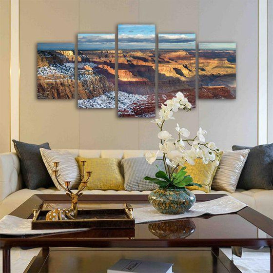 Grand Canyon West 5 Panels Canvas Wall Art Living Room