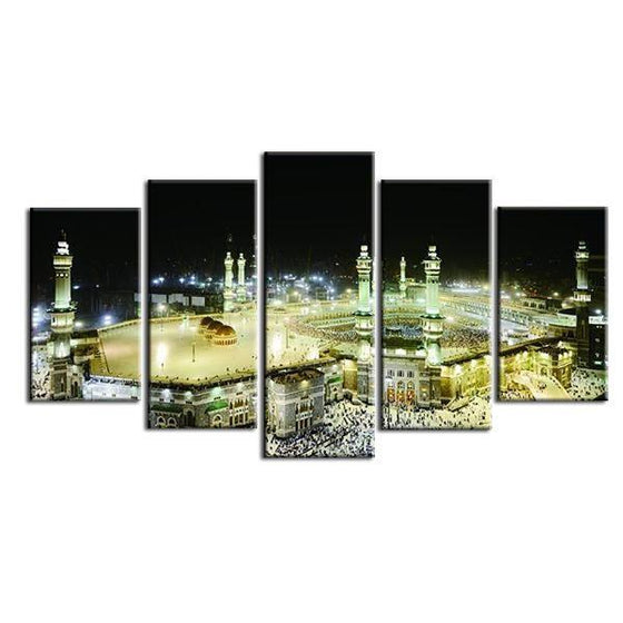 Grand Mosque In Mecca Canvas Wall Art