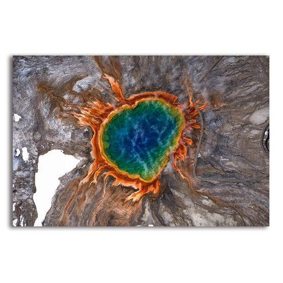 Grand Prismatic Spring 1 Panel Canvas Wall Art