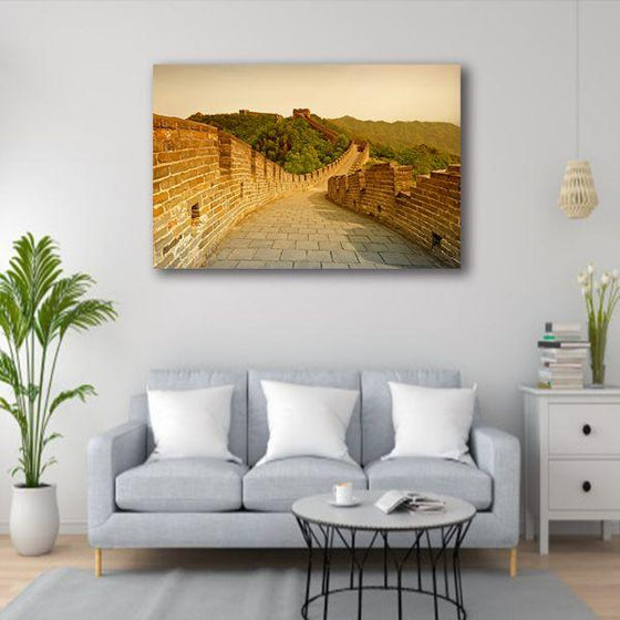 Great Wall Of China 1 Panel Canvas Wall Art Print