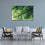 Green Foliage Shot Canvas Wall Art Living Room