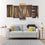 Hair Cutting Tools 5-Panel Canvas Wall Art Living Room