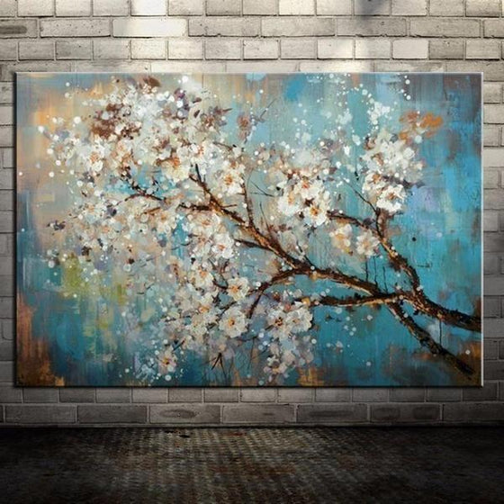 Hand Painted Canvas Wall Art Rectangle