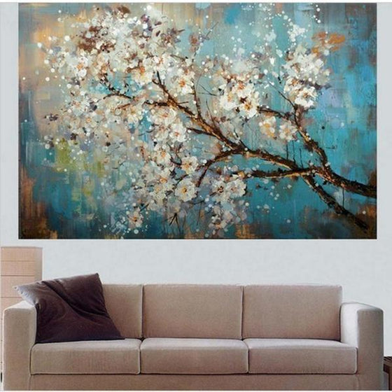 Hand Painted Canvas Wall Prints Rectangle Printed