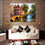 Hand Painted Wall Decoration Square