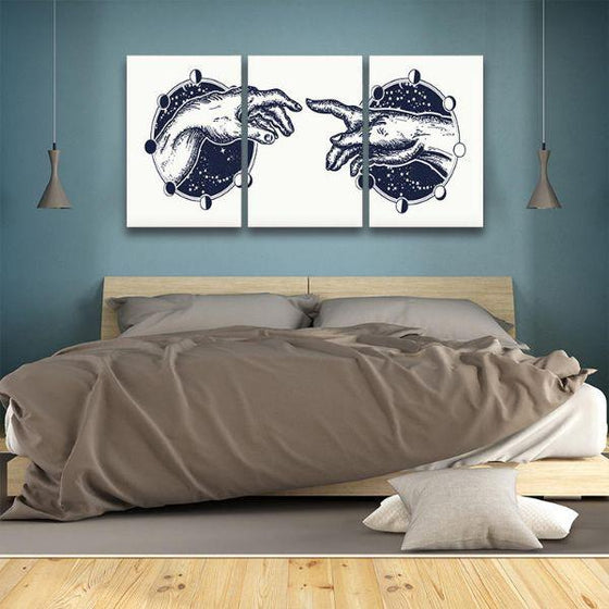 Hand Reaching Out Canvas Wall Art Bedroom