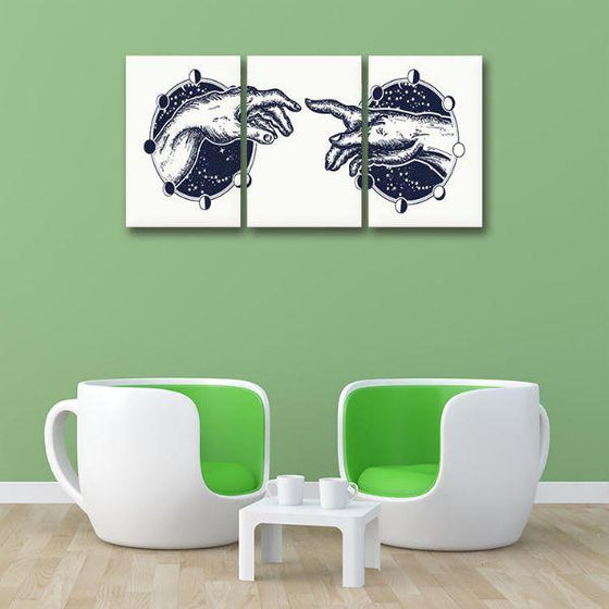 Hand Reaching Out Canvas Wall Art Office