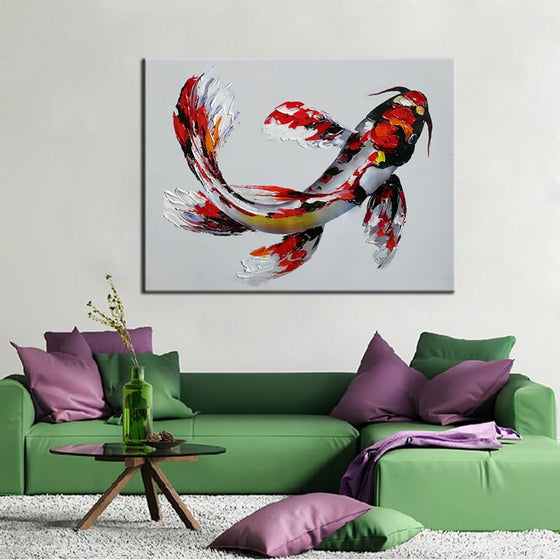 Koi Fish Canvas Art Decor