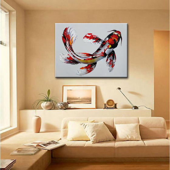 Koi Fish Canvas Art Decor