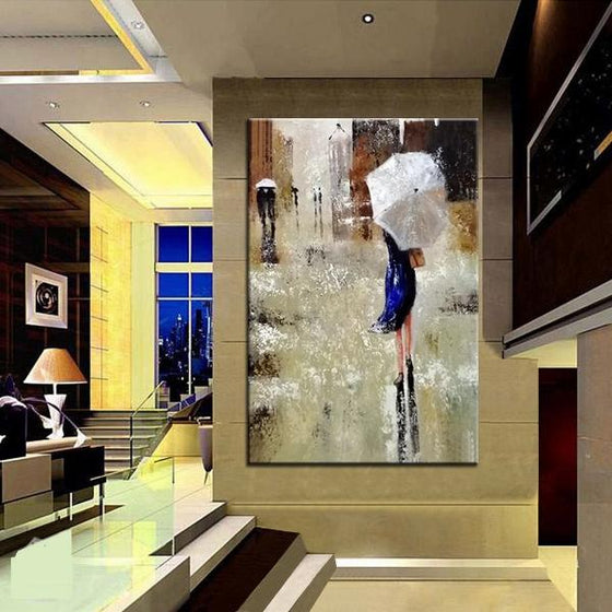 lady canvas painting home decor