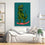 Happy Dinosaur Surfer Canvas Wall Art Living Room