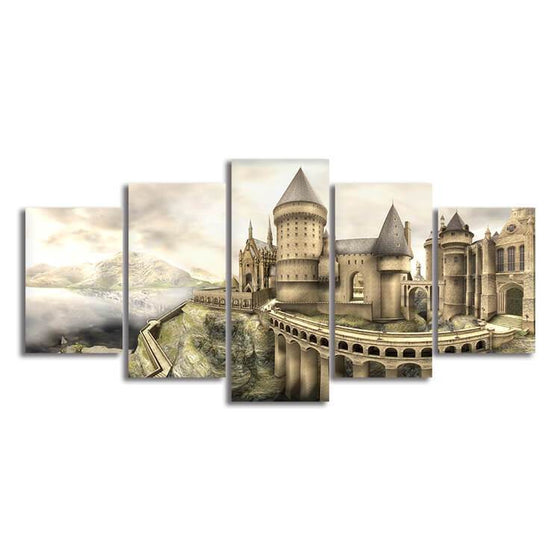 Harry Potter Hogwarts Castle Inspired Canvas Wall Art