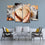Heart Shaped Dough 4 Panels Canvas Wall Art Living Room