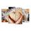 Heart Shaped Dough 4 Panels Canvas Wall Art