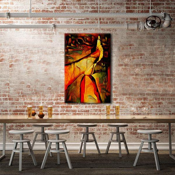 High Heeled Foot Contemporary Canvas Wall Art Dining Room