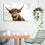 Highland Cattle Canvas Wall Art Dining Room