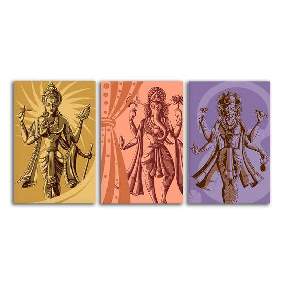 Hindu Deities Canvas Wall Art