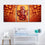 Hindu Deity Ganesha 3 Panels Canvas Wall Art Nursery