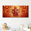 Hindu Deity Ganesha 3 Panels Canvas Wall Art Set