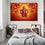 Hindu Deity Ganesha Canvas Wall Art Bedroom