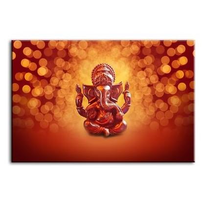 Hindu Deity Ganesha Canvas Wall Art