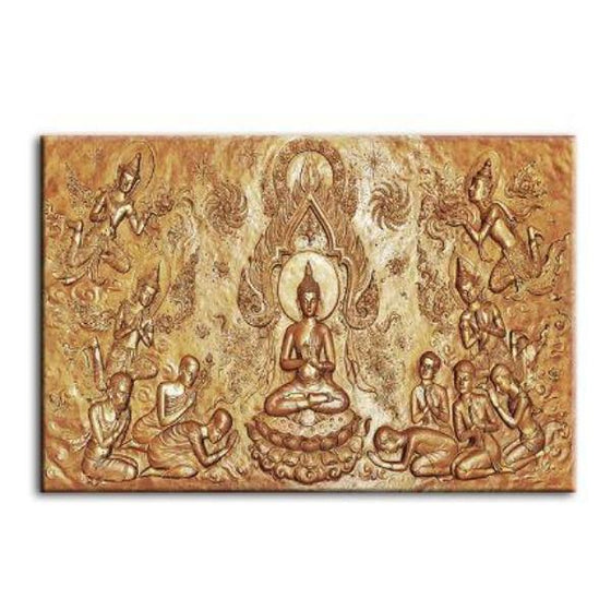 History Of Buddha Canvas Wall Art