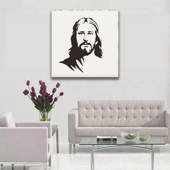 Holy Jesus Face Canvas Wall Art Print