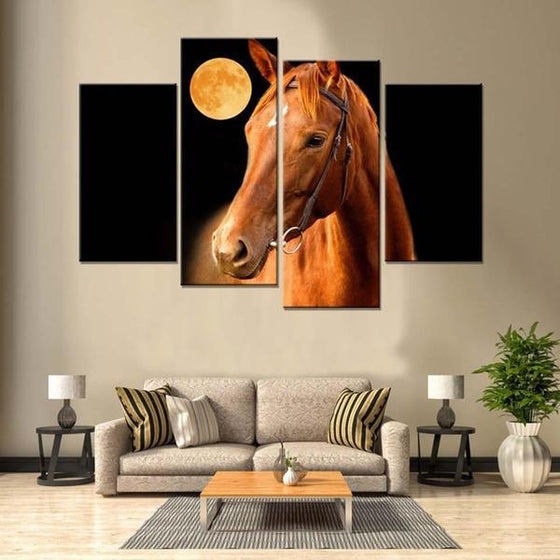 Horse Metal Wall Art Canvas