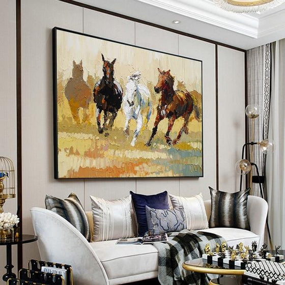 horse canvas painting home decor