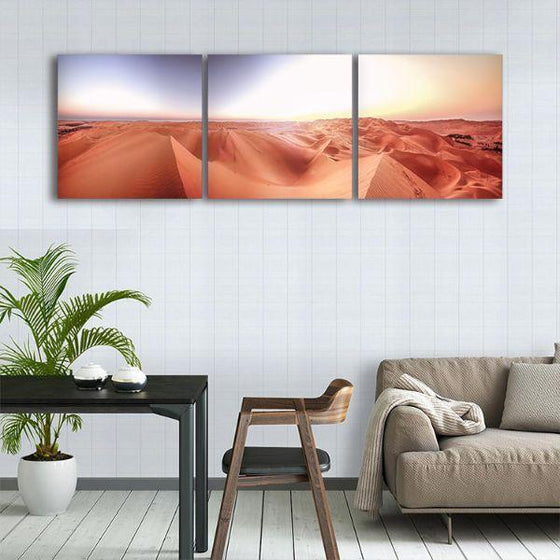 Hot Desert View Canvas Wall Art Set