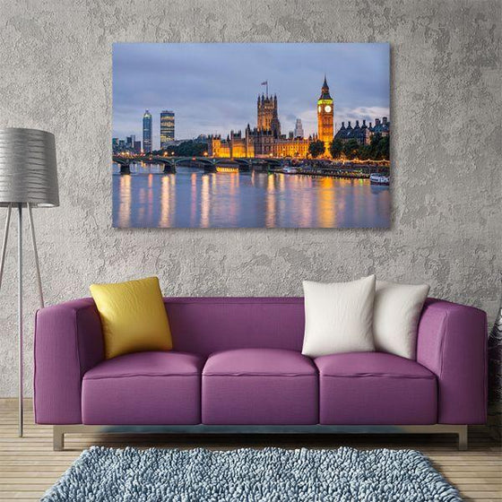 Houses Of Parliament Canvas Wall Art Living Room