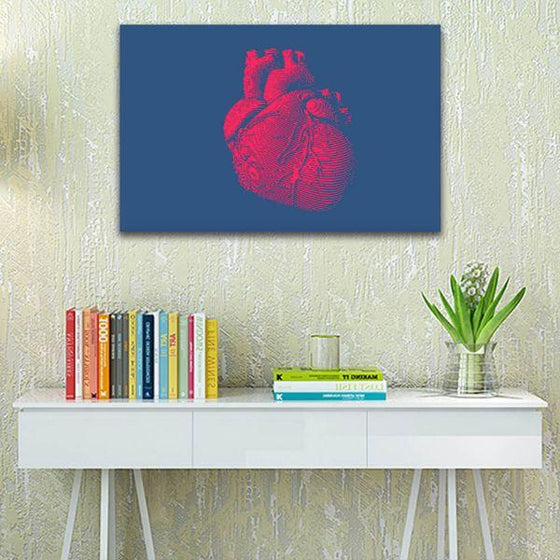 Human Heart 1 Panel Canvas Wall Art Office