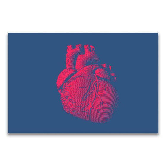Human Heart 1 Panel Canvas Wall Art
