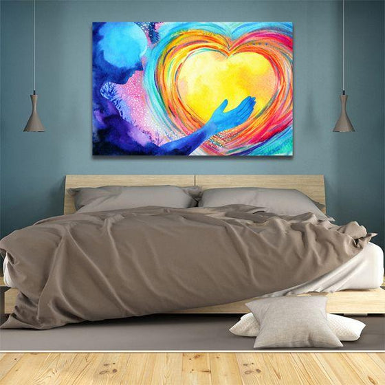 Human & Love Spirit Energy Canvas Wall Art Bedroom