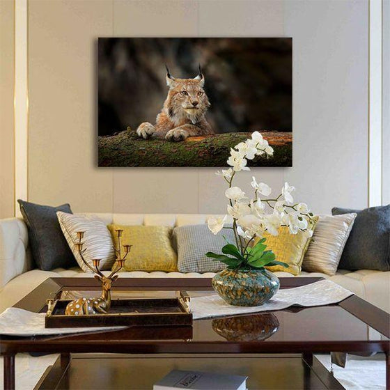 Hunting Lynx 1 Panel Canvas Wall Art Print