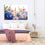 Hydrangeas & Daisies Canvas Wall Art Bedroom