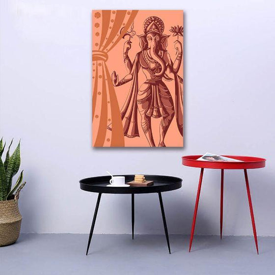 Indian God Figure Canvas Wall Art Ideas