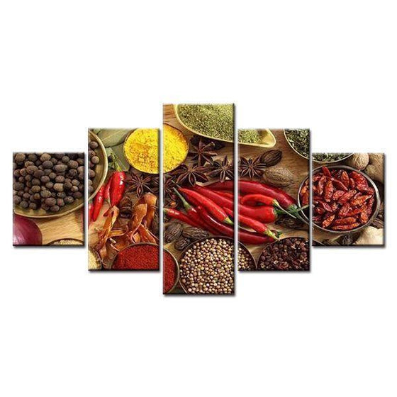 Indian Spices Canvas Wall Art