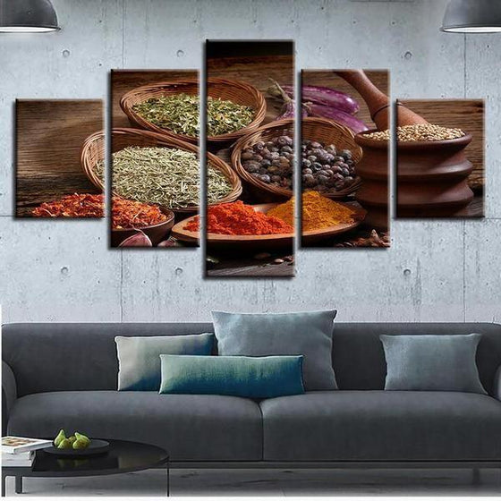 Indian Spices Wall Art Canvas