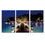 Beach Resort Night View Canvas Wall Art