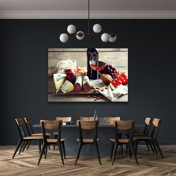 Italian Food & Wine Canvas Wall Art Dining Room