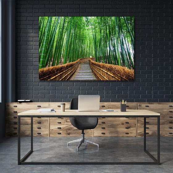 Japan Bamboo Park Canvas Wall Art Prints