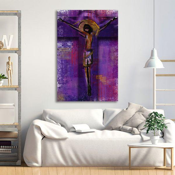 Jesus Christ Abstract Canvas Wall Art Living Room