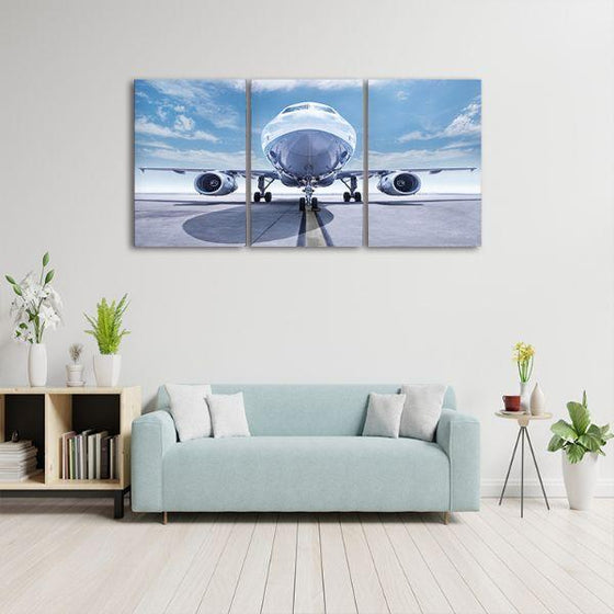 Jet Engine 3 Panels Canvas Wall Art Decor