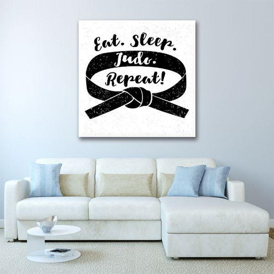 Judo Is Life Quote Canvas Wall Art Decor
