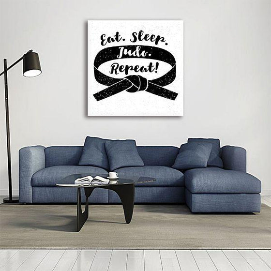 Judo Is Life Quote Canvas Wall Art Living Room